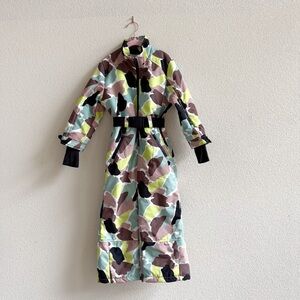 Zara Kids Snow Suit Size 6 Camo Belted Ski Snowsuit Winter One Piece